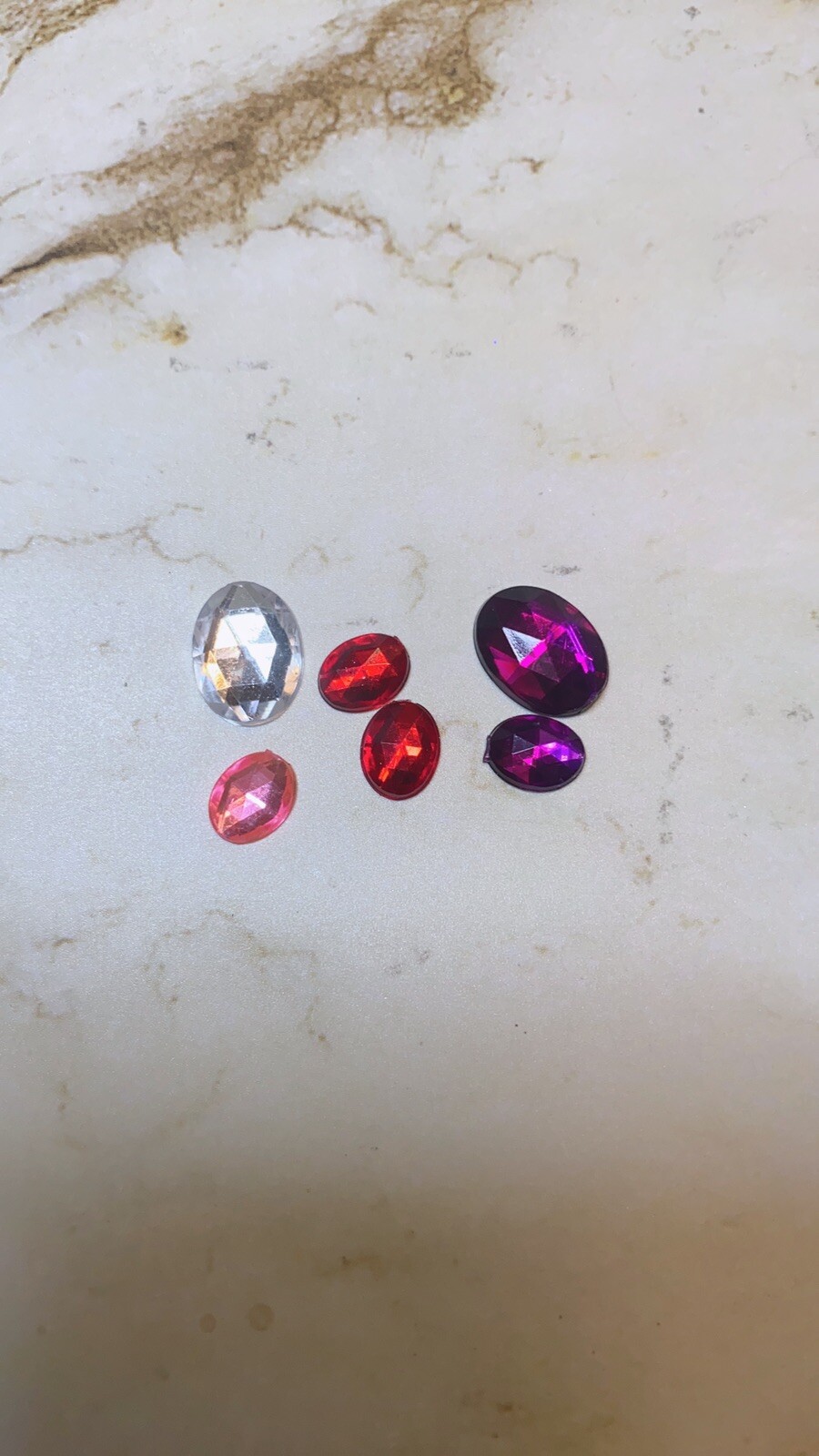 Gel Nail Acrylic / Nail Art Deco Assort Stones Square Round