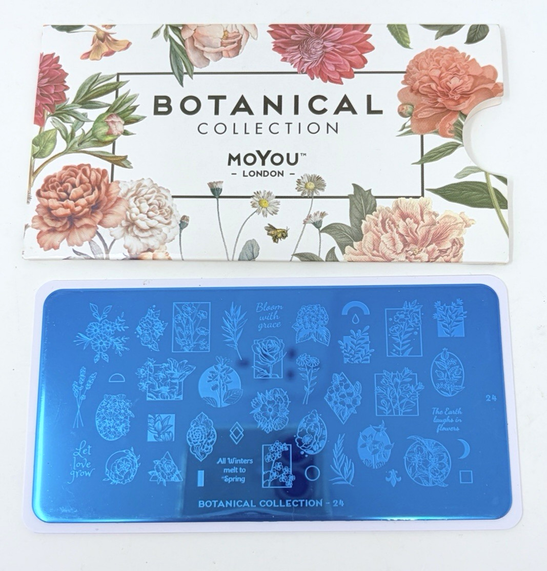 MoYou London Botanical Collection Nail Stamping Stamp Plate Flowers Floral