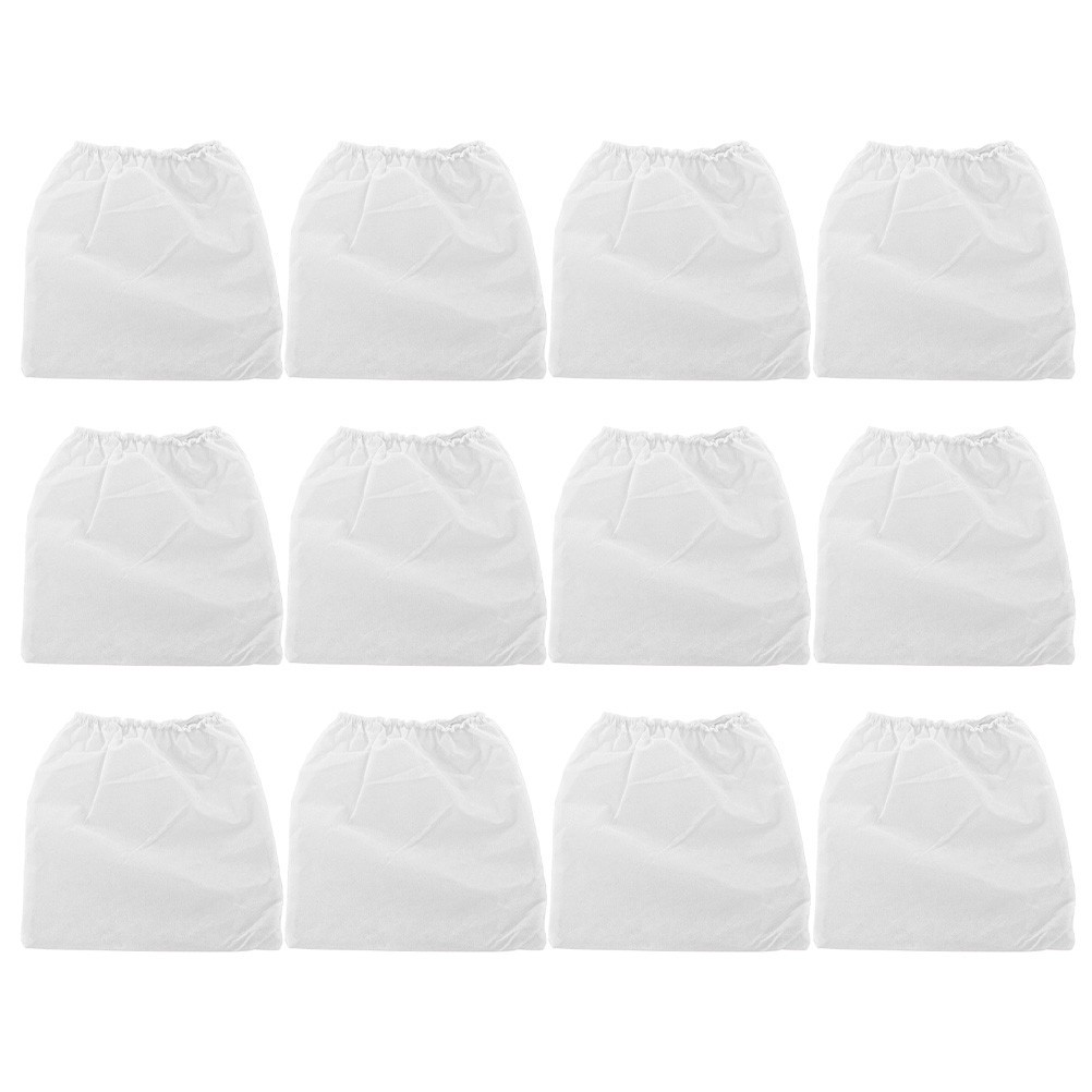 12Pcs Nail Dust Collector Bags for Nail Vacuum Cleaner Nonwoven White