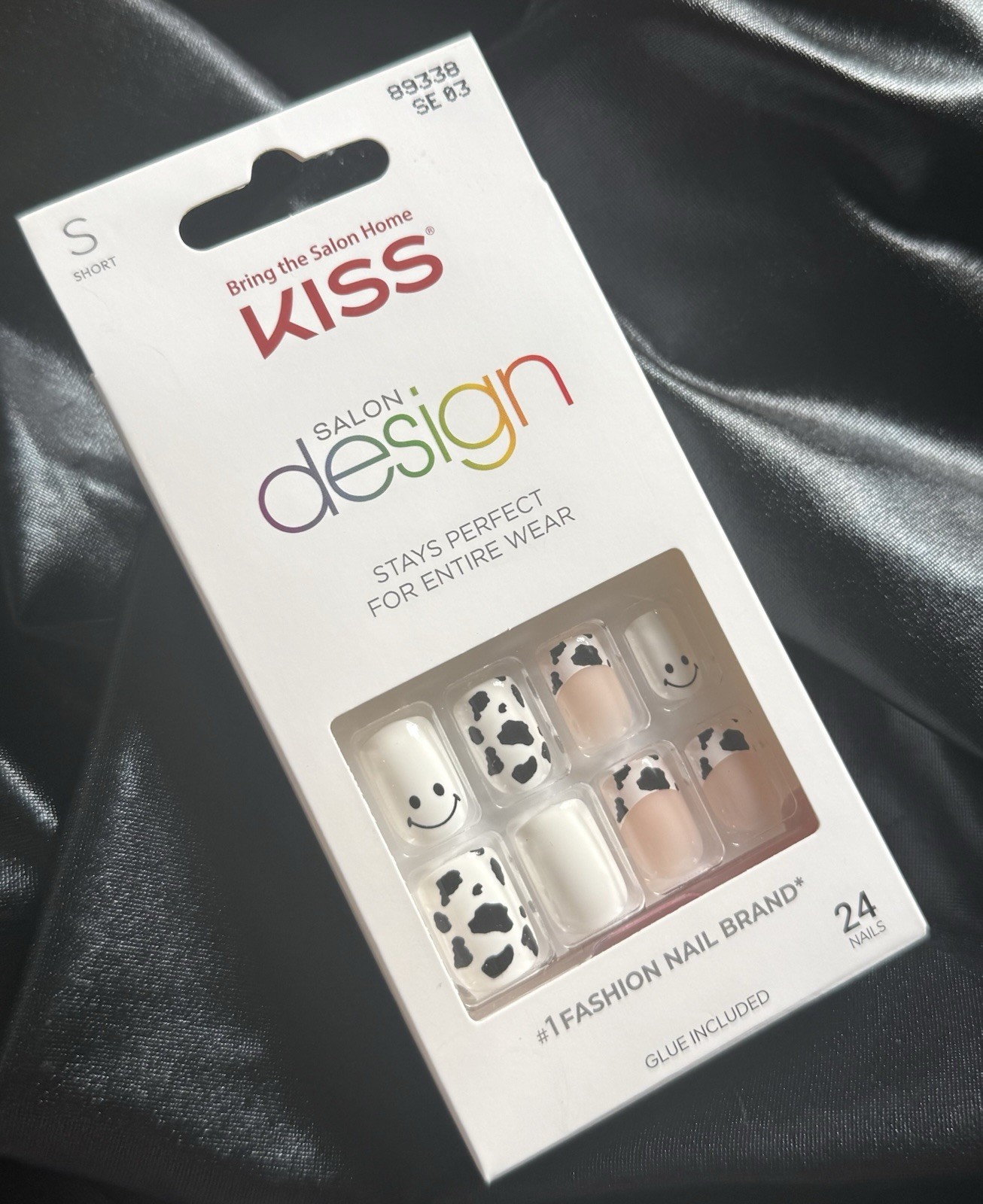 Kiss Press On Nails, Salon Cow Print Design~Includes Free Gifts💝