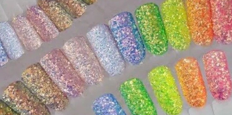 CINDERELLA PIXEL GLITTER NAILS ART AB IRIDESCENT Trend Mirror 500 gram