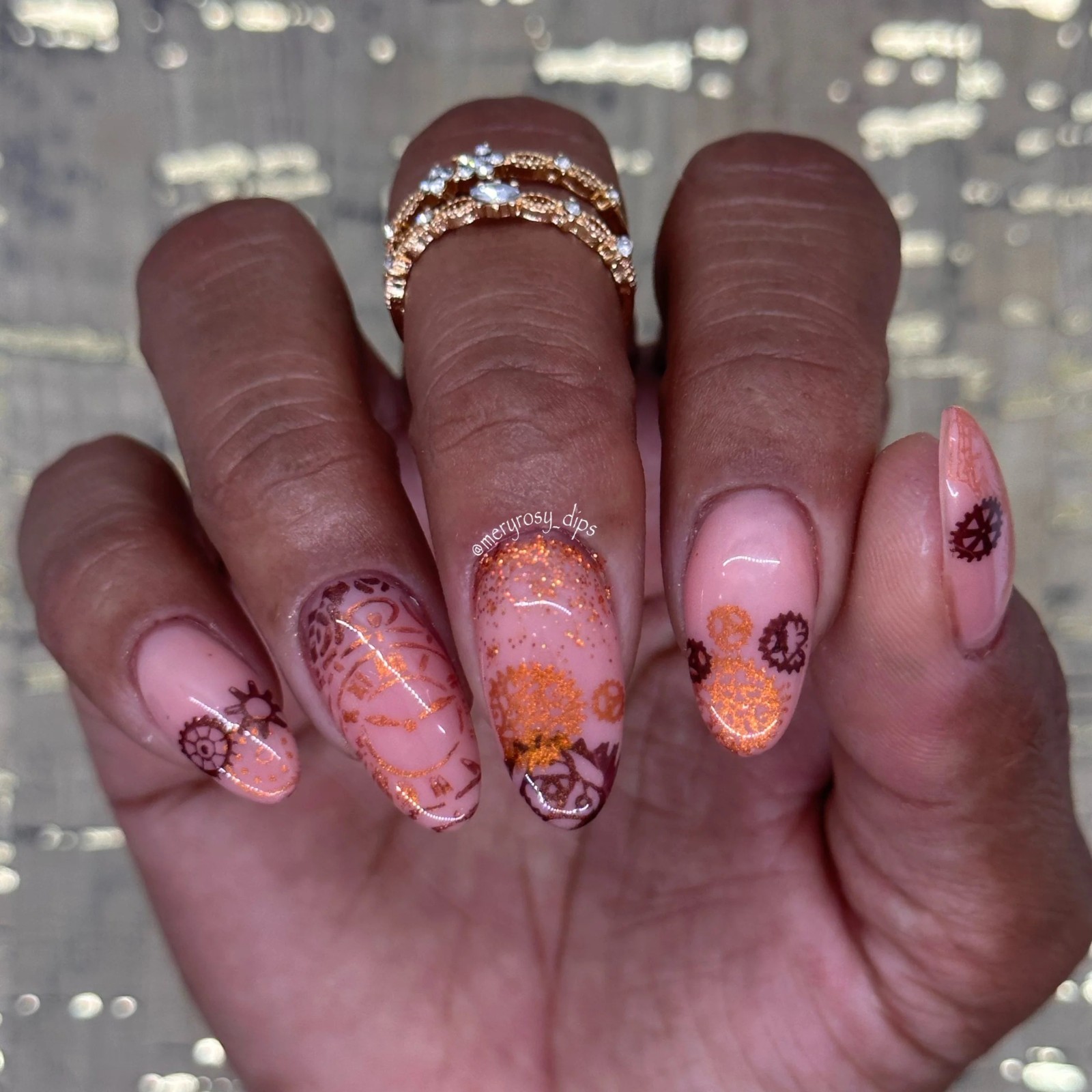 Steampunk: Gear & Grit (MXM109) – Nail Stamping Plate