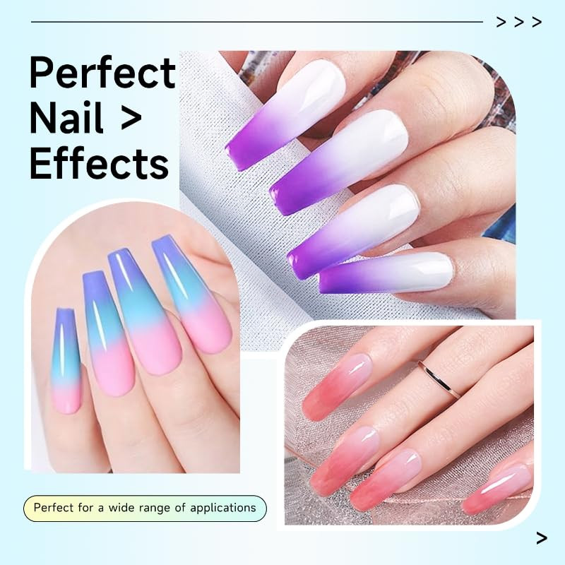Nail Sponges Set for Ombre Gel,Nail Art Tools Set-50Pcs Colorful Nail Sponges wi