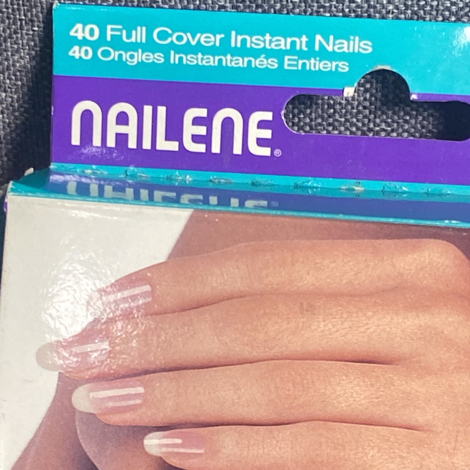 NAILENE Incredible Nails Kit 40 Full Cover Instant Nails Manicure Oval USA