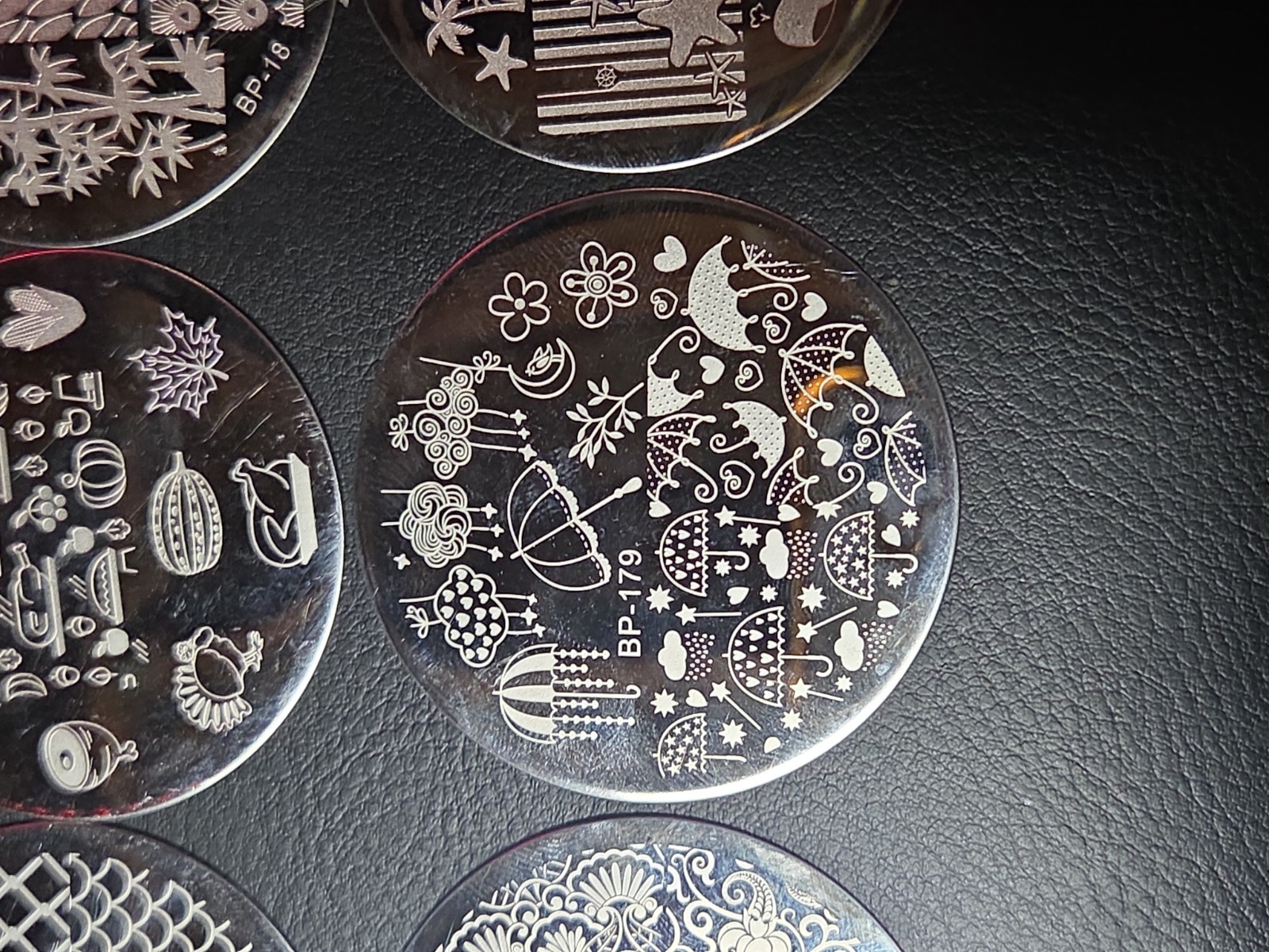 23 small Round Nail stamping plates