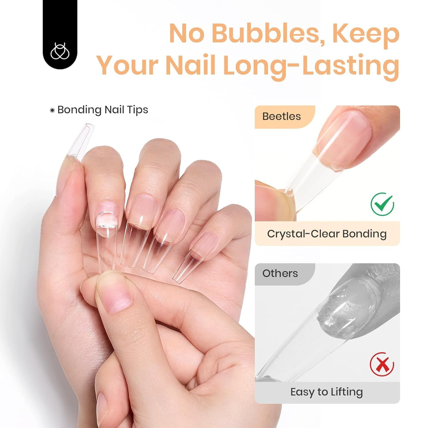 Pegamento en gel para uñas Beetles, 2 unidades de 20 g, Tipex, gel sólido para u