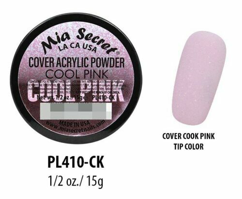 Mia Secret Acrylic Powder Cover Cool Pink Trendy Nail Polish Powder 0.5 Ounce