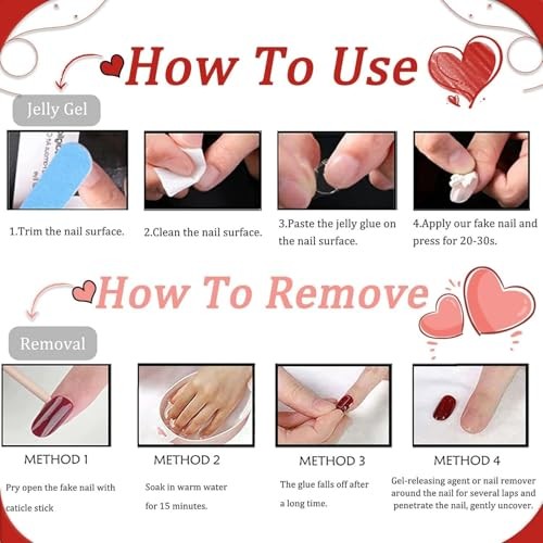 Red Press on Nails Long Stiletto Fake Nails Red Cat Eye False Nails Style-6