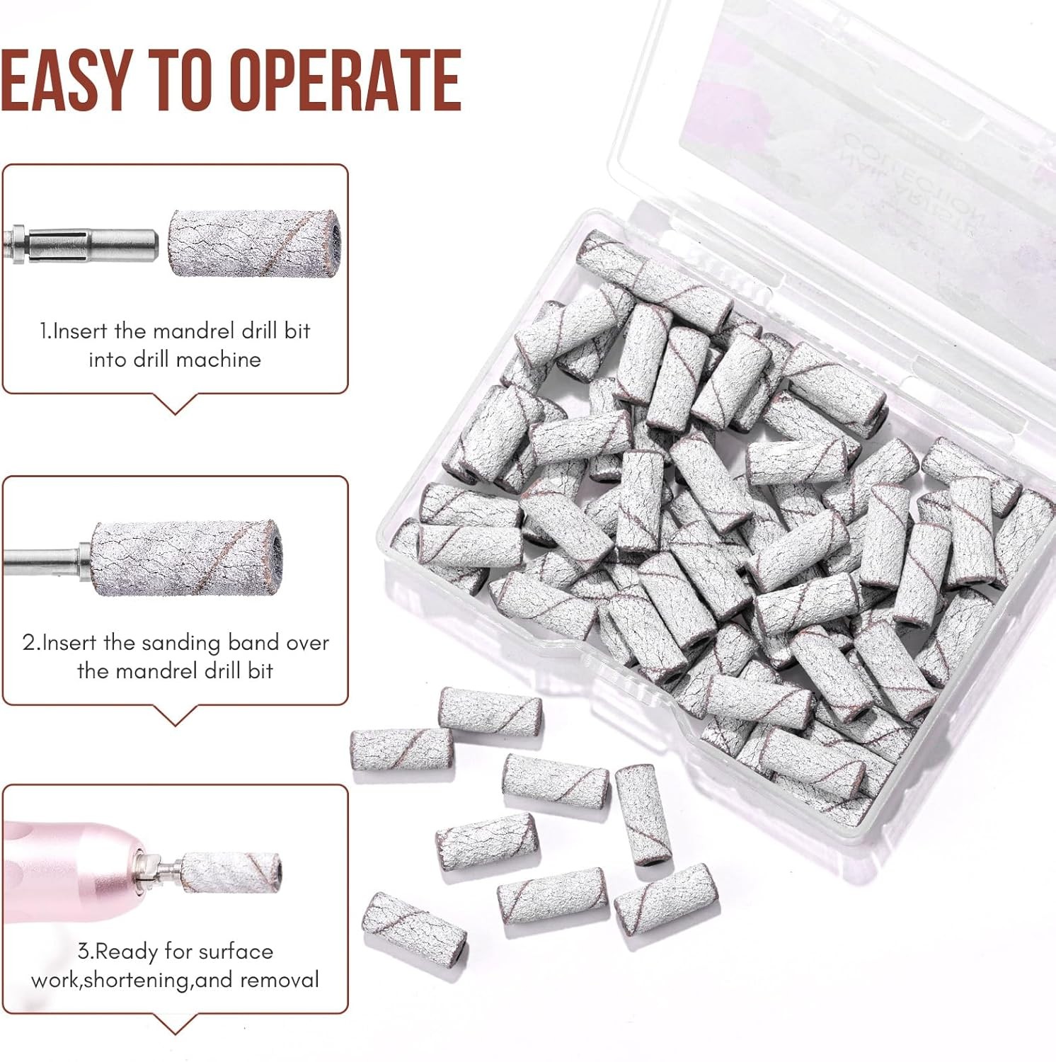 Sanding Bands for Nail Drill: Small Nail Sanding Files Upgrade