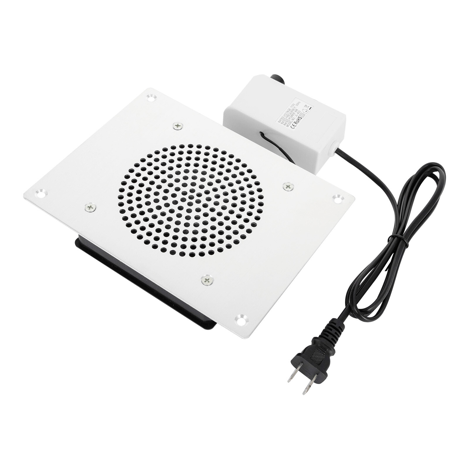 Nail Dust Collector, 110V 6W, 3650 RPM, 4.25 Inch Vacuum Surface, Embedded