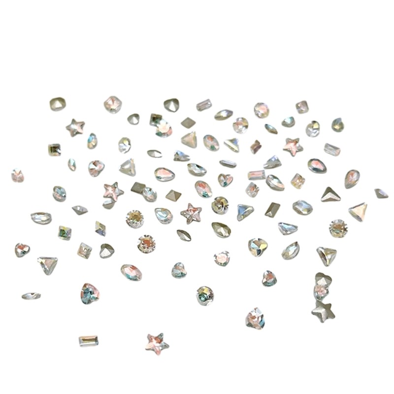 Glass Crystal Design 3D Nail Art Decorations Charm Diamond Jewelry Multi-Shape