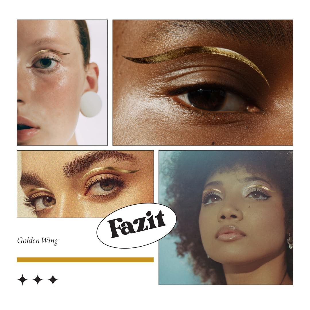 Makeup Patches Golden Wing Eyes Glow Up Glitter Accessories for Women Face