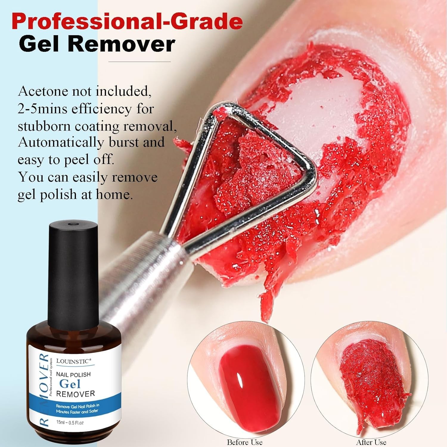 Gel Polish 0.26 Fl Oz (Pack of 2), Remover & Cuticle Oil & Manicure Tools