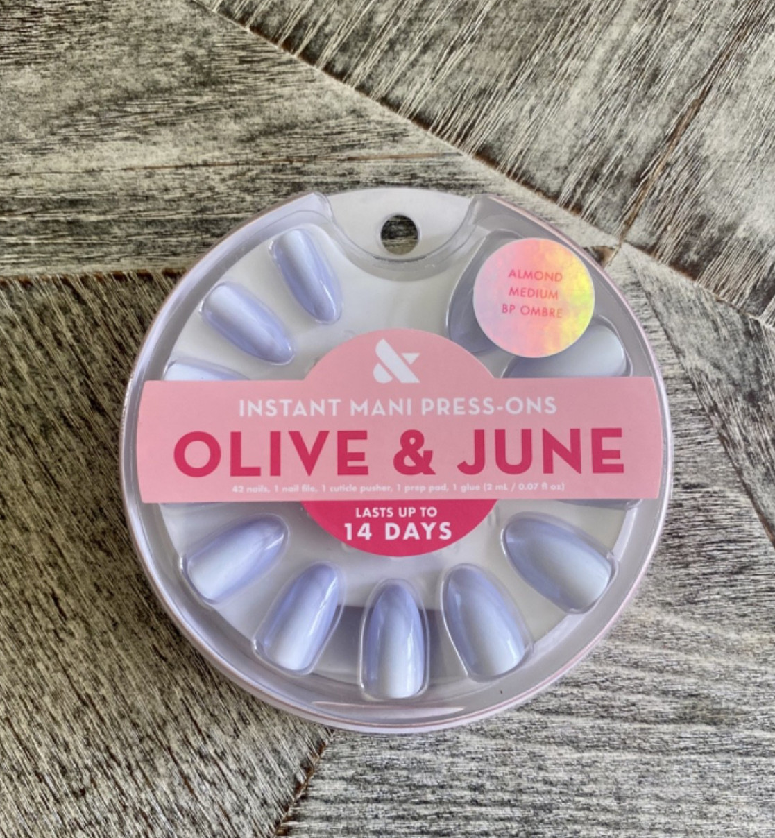 NEW! Olive & June Press-On Nails Lot of Four Pastels French Tip FREE SHIPPING!!