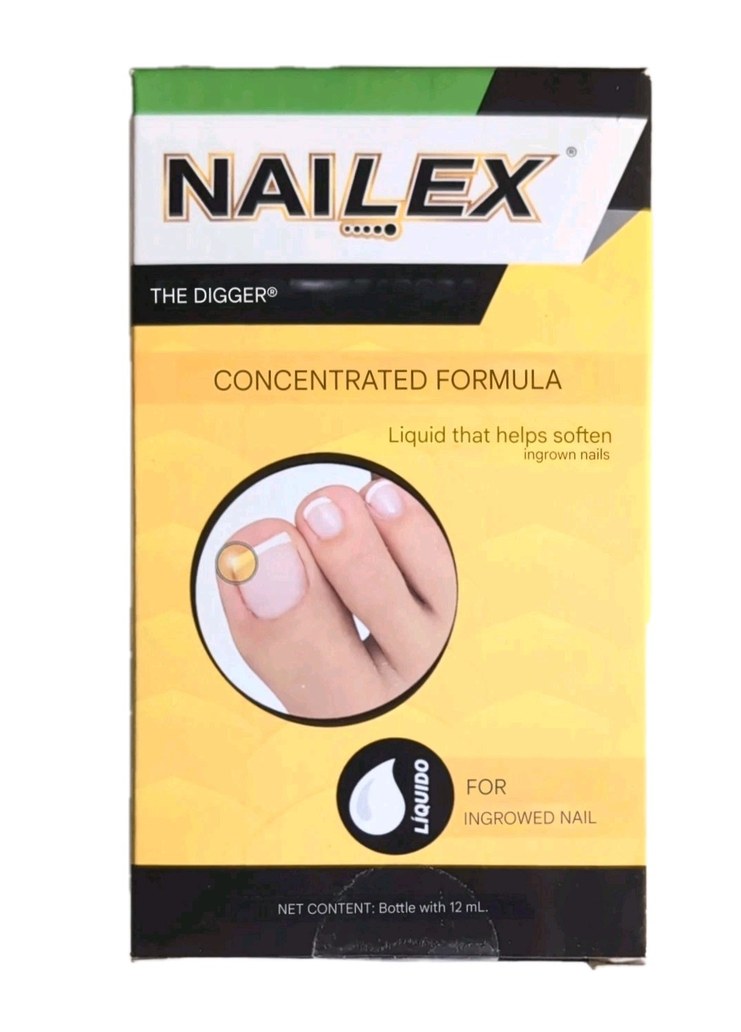 NAILEX DESENTERRADOR DE UÑAS ENTERRADA.INGROWN TOE NAIL SOFTENER CONCENTRA 12ml.