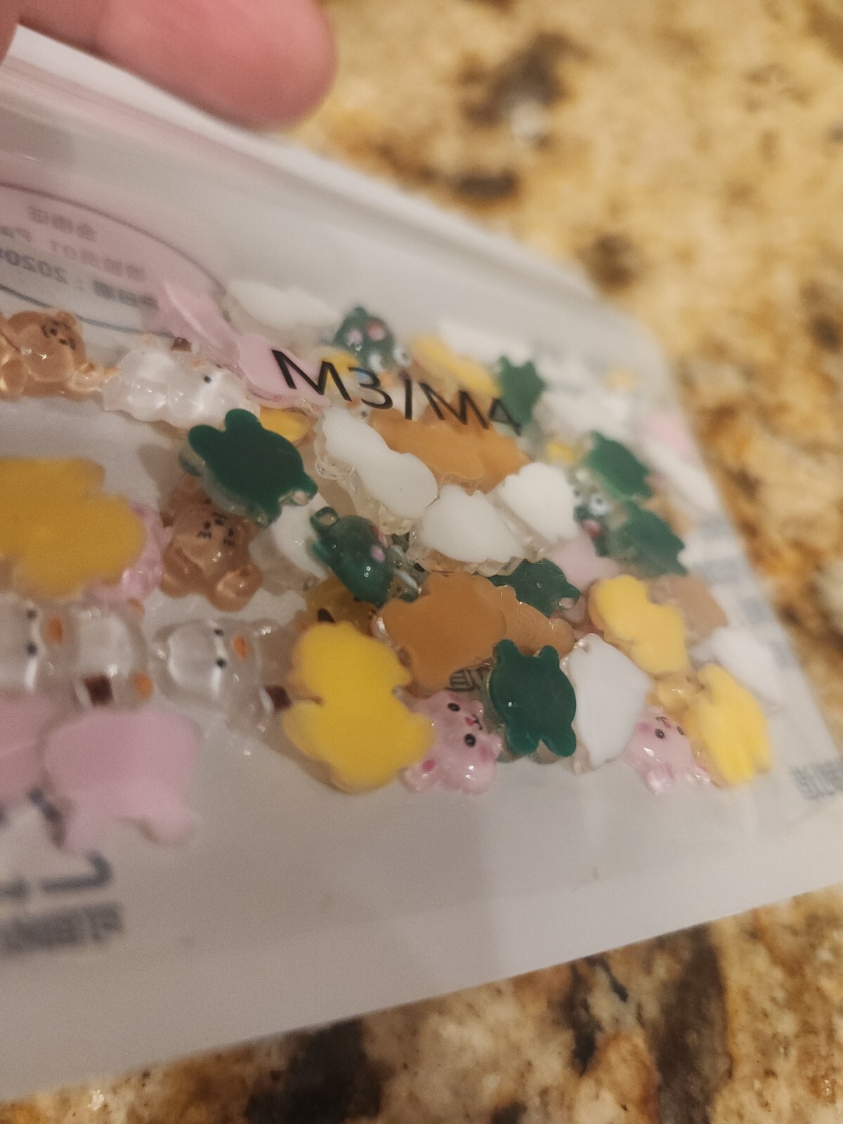 Kawaii Sanrio Characters Mini Nail Charms 60pc Resin Embellishment Manicure Art