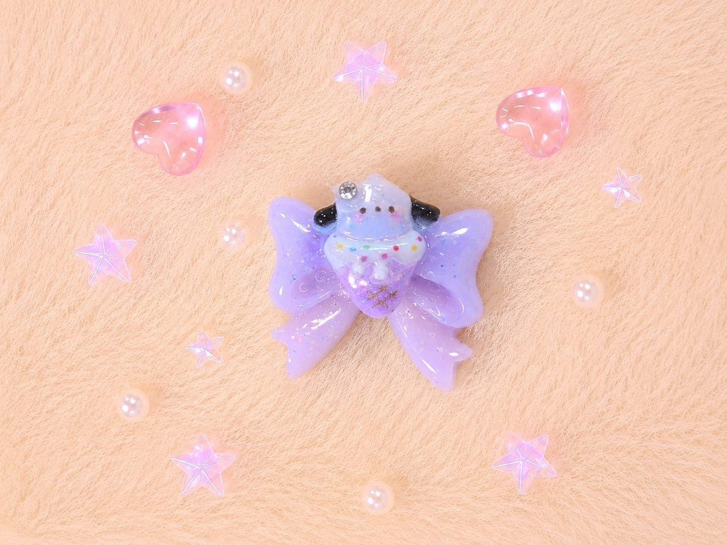 Japanese Handmade Kawaii Heart 3D Resin Nail Charms for Nail Art