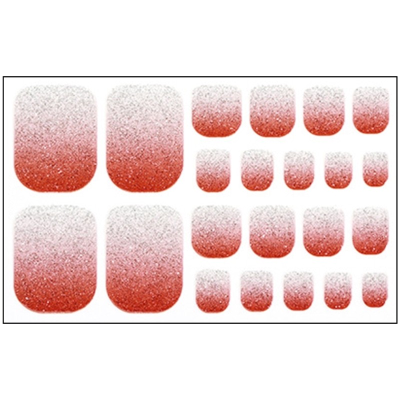 Toenail Stickers Waterproof Toenail Wraps Cats Eye False Toenails Tips for Woman