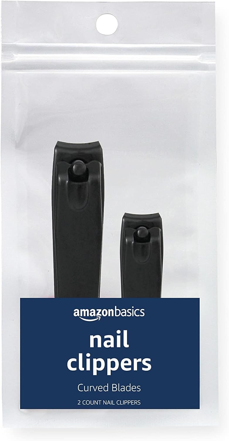 Toenail and Fingernail Clipper Set, Nail Clippers, Grooming Tool, Black