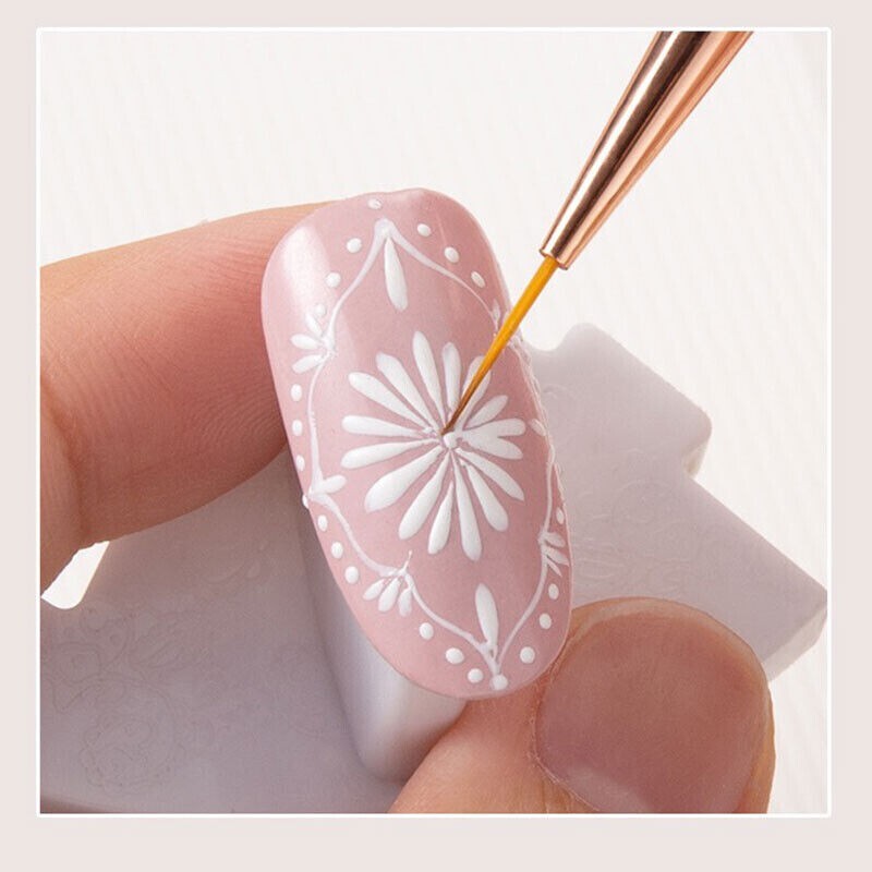 Builder Gel Liner Brush Nail Art UV Extension Tool #6 Size Painting High Quality