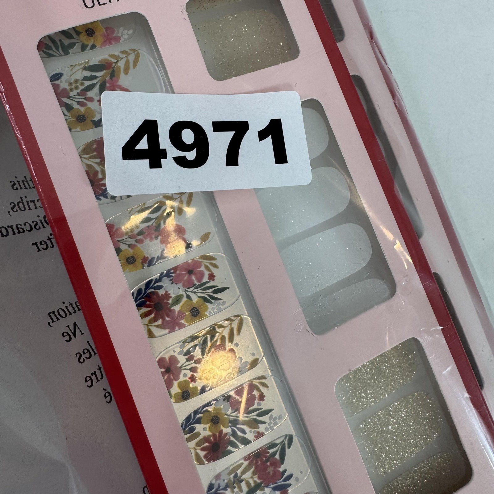 Dashing Diva Gloss Nail Strips Lot 3 Wallflower Frenzy Lavender Floral Gel