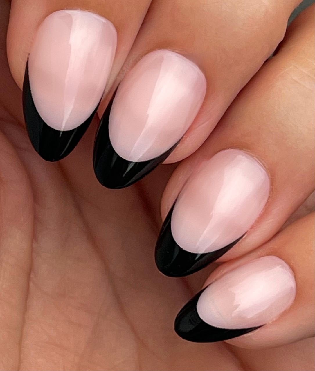 Red Aspen Press on Nails- Midnight in Mojave, Maribella-Medium Almond French