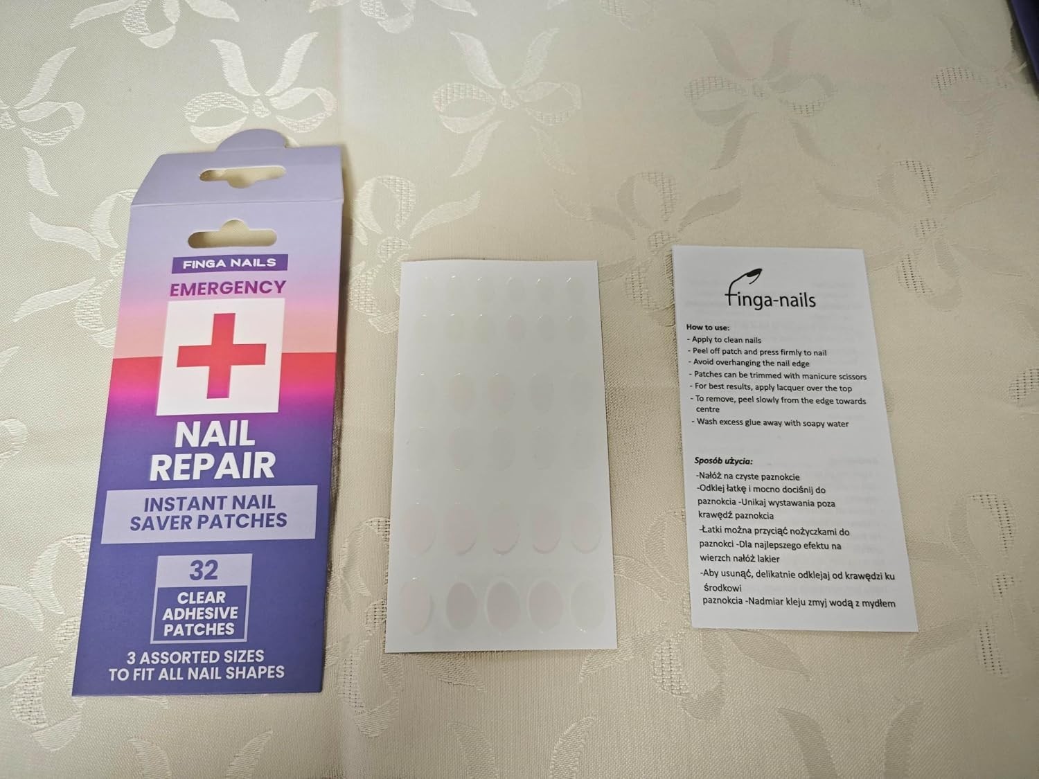 Nail Repair Patches – Clear Self-Adhesive Broken Nail Patches for Broken Fing…