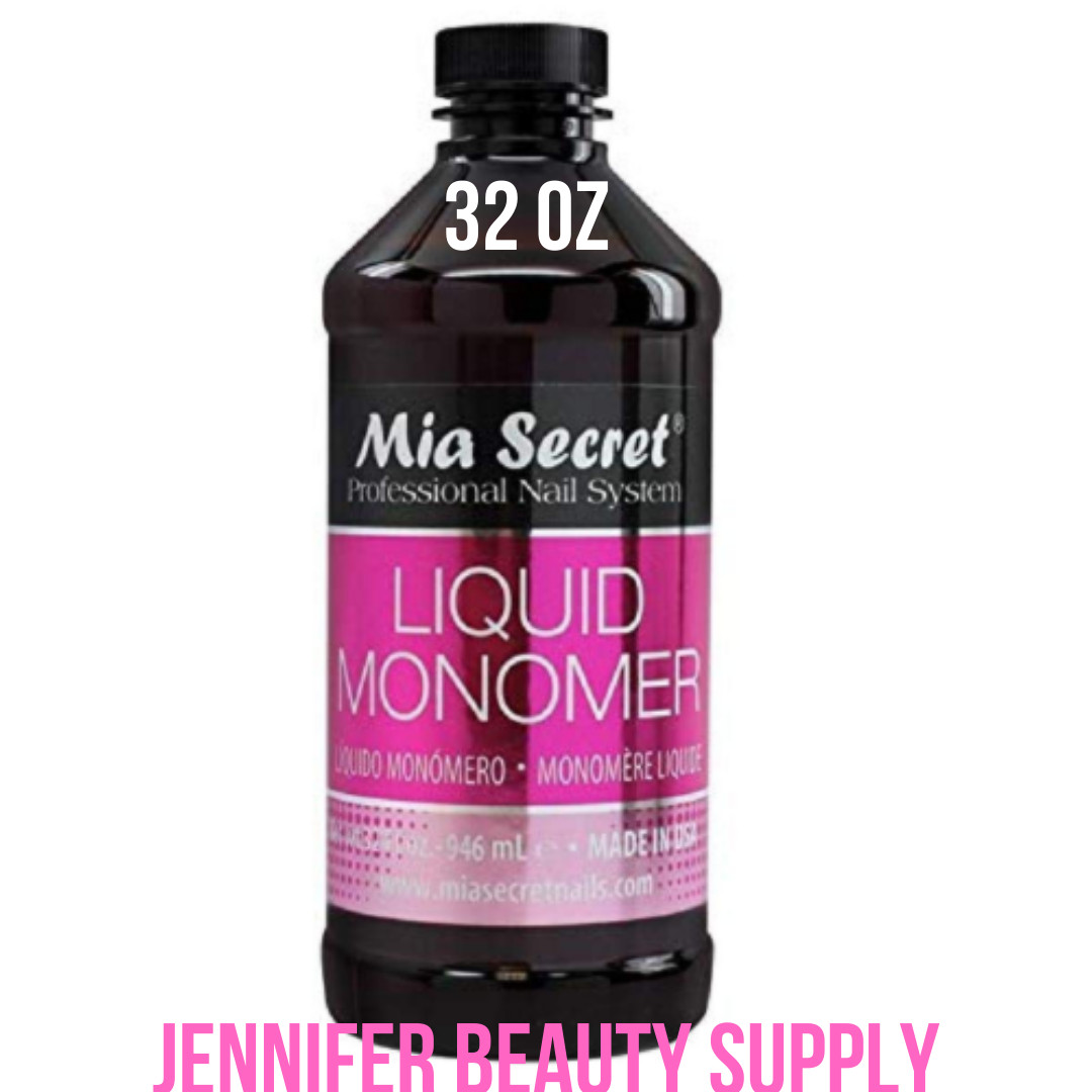 MIA SECRET LIQUID MONOMER – PROFESSIONAL ACRYLIC NAIL SYSTEM MADE IN USA – 32 OZ