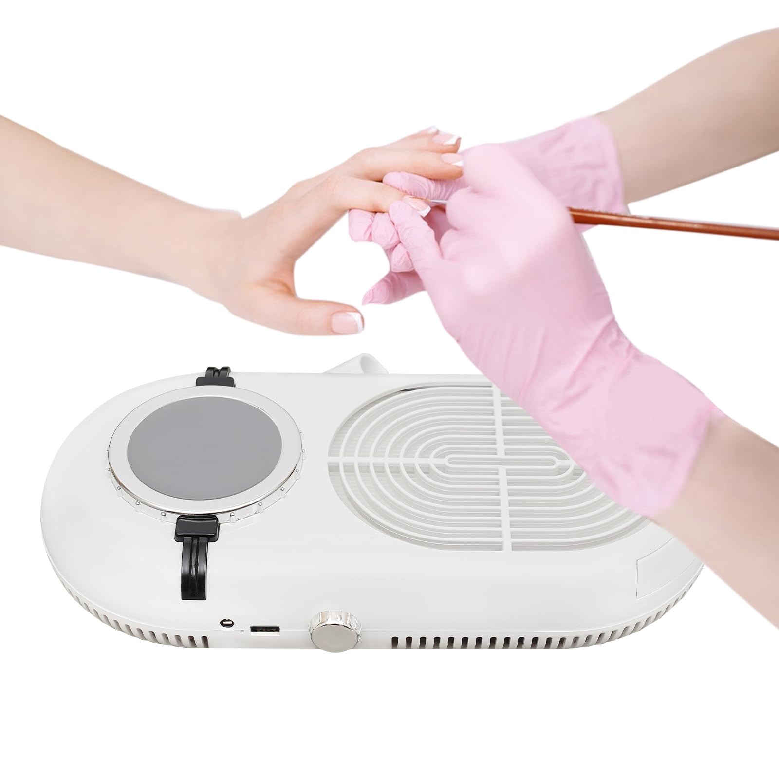 24W 4000RPM Nail Dust Collector Desktop Adjustable Speed Nail Dust Collector
