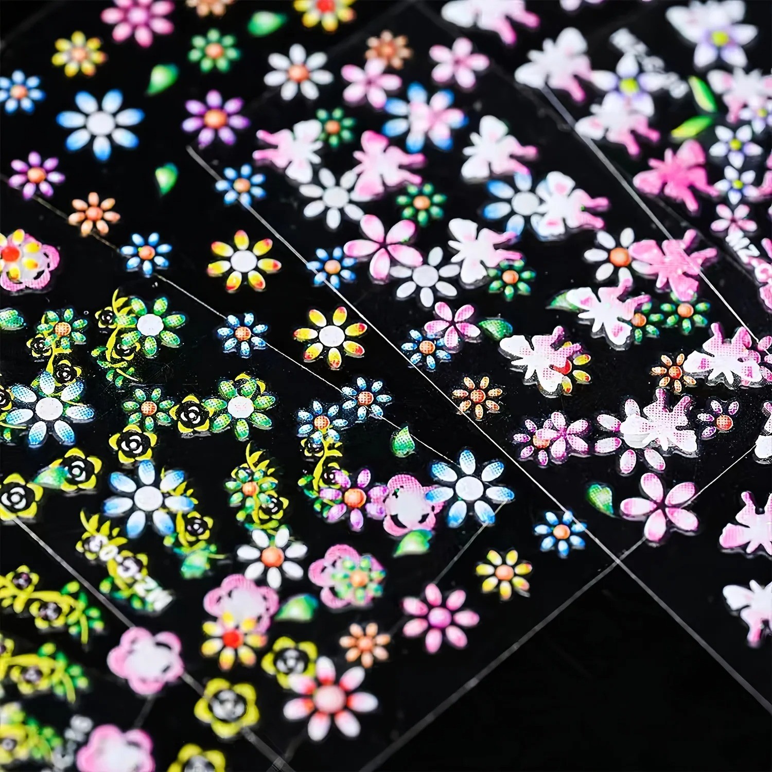30PCS DIY Nail Art Sticker Decal Daisy Flower Lace Butterfly Slider Manicure NH9