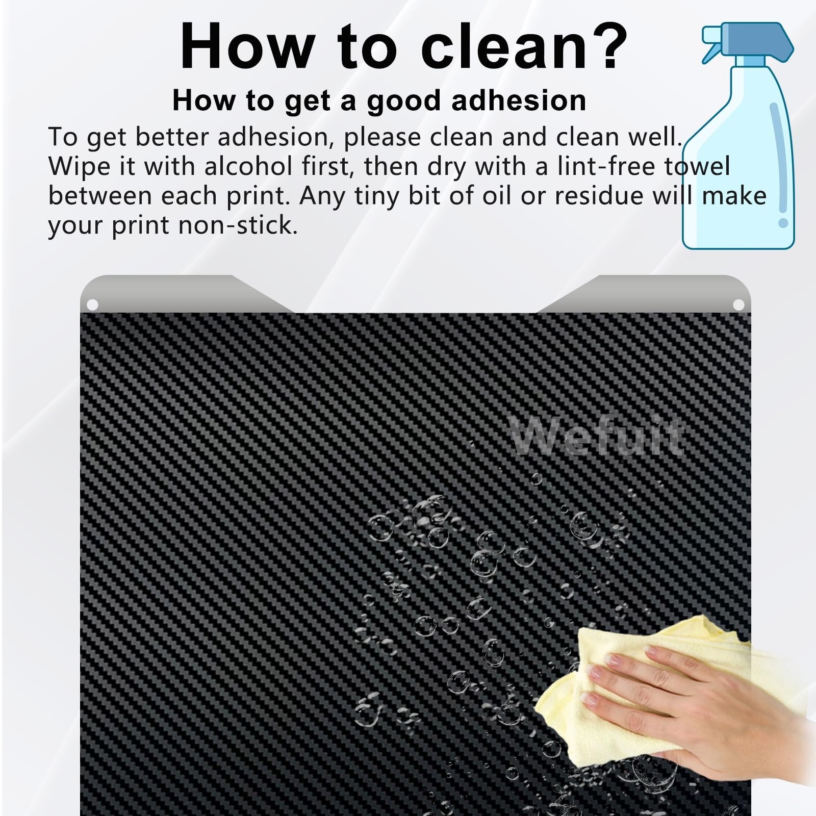 for Creality Hi Combo Build Plate 265x280mm,Double Sided Textured PEO PET Spr…