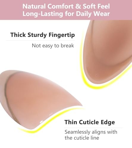Gold Nude French Tip Press on Nails Medium Length Almond 16 – Gold Nude French