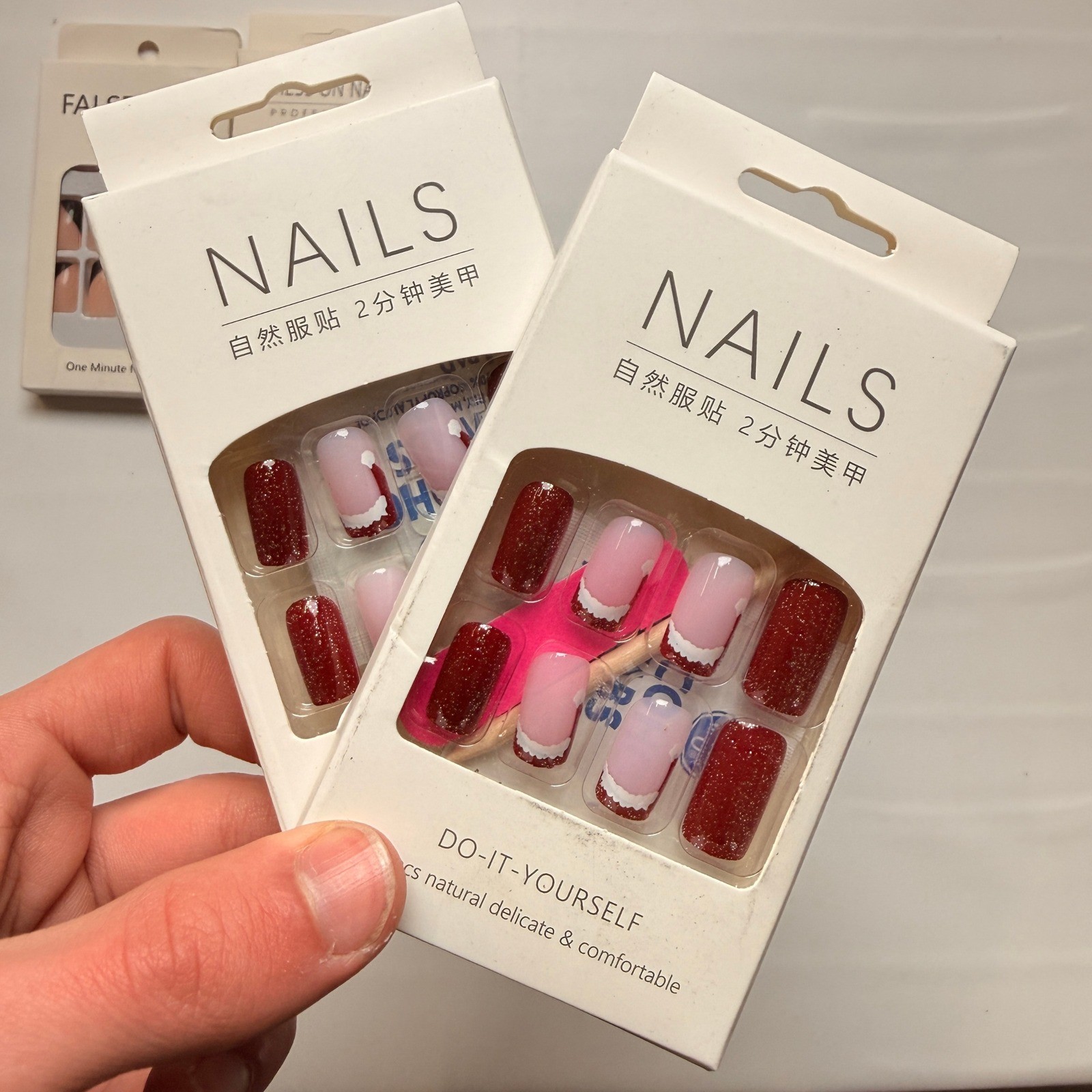Lot of 10 Pack of 24 New False Press On Nails Assorted Designs and Colors №N47