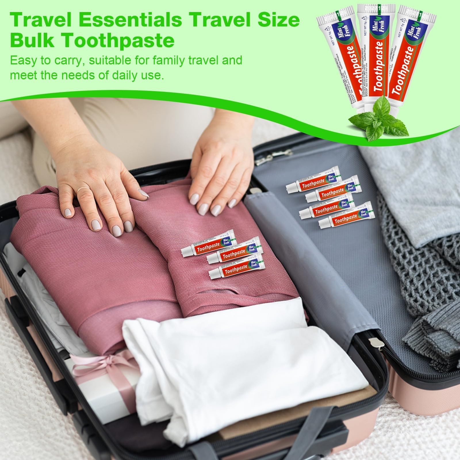 HOFASON 30 Tubes Bulk Travel Size Toothpaste 0.18 oz, Extra Small 2.28×0.78 i…