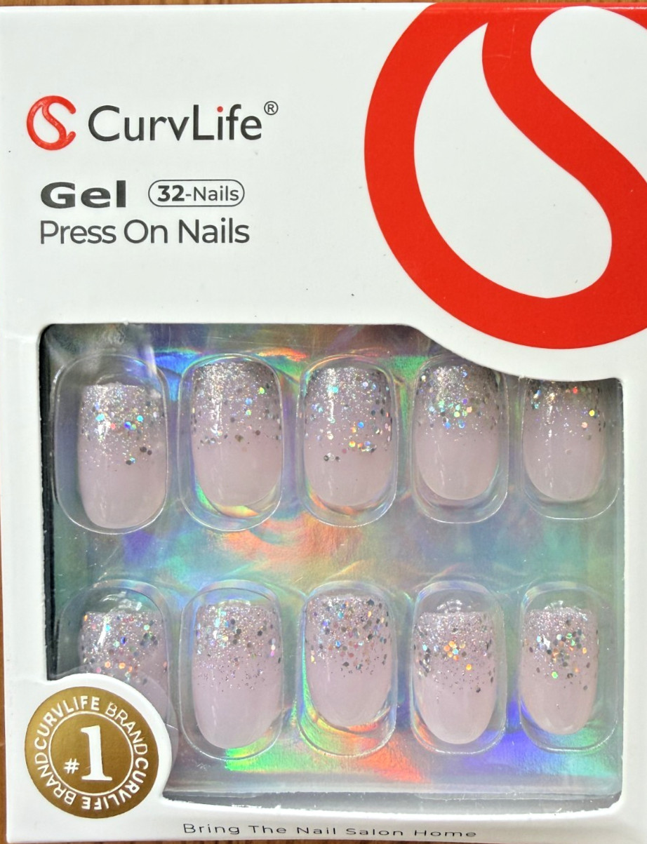 2 CurvLife Press On, 1 Kiss VOGUISH Glue Nail Sets & Extra Tabs Free Shipping!!!