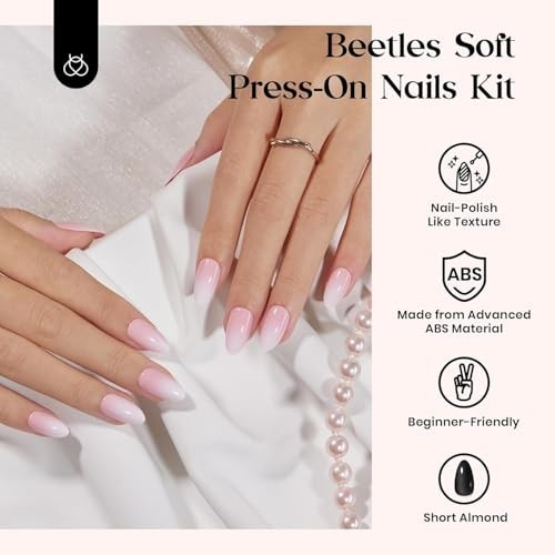24 Colors Press on Nails Kit – 720 Pcs Short Almond Glossy Matte Glitter, Lightw
