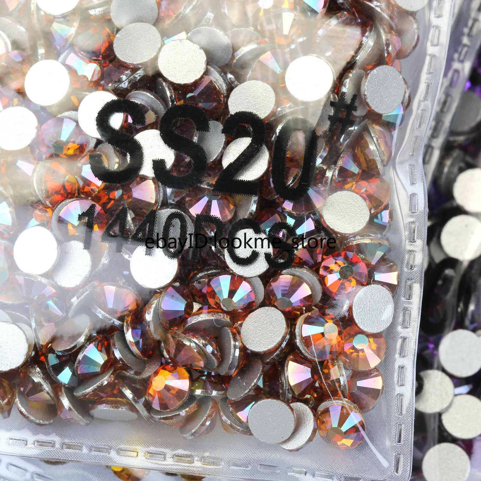 1440pcs 5mm (ss20) Crystal Glass Rhinestones Flatback Gems Nail Art Crafts Decor