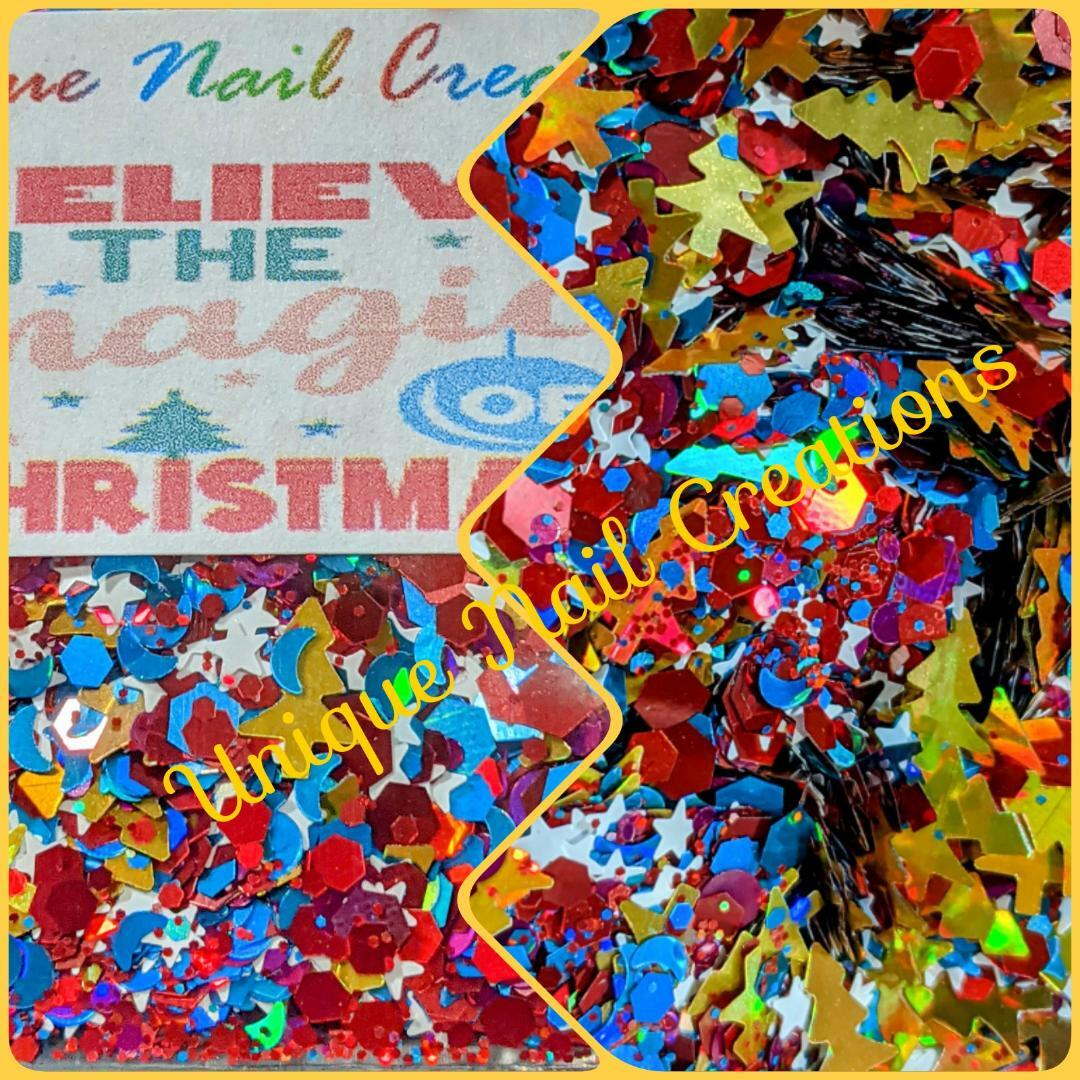 Limited Edition Glitter Mix~CHRISTMAS MAGIC~Nail Art/Body Glitter/festival/Slime