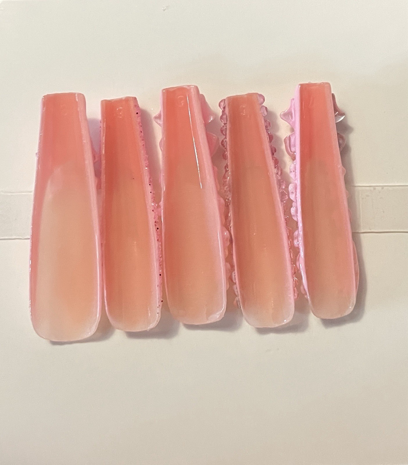 Custom Gel Press-On Nails Handmade 10-Piece