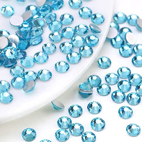 Aquamarine Nail Rhinestones Rhinestones for Nails Nail Charms A Set Water Blue