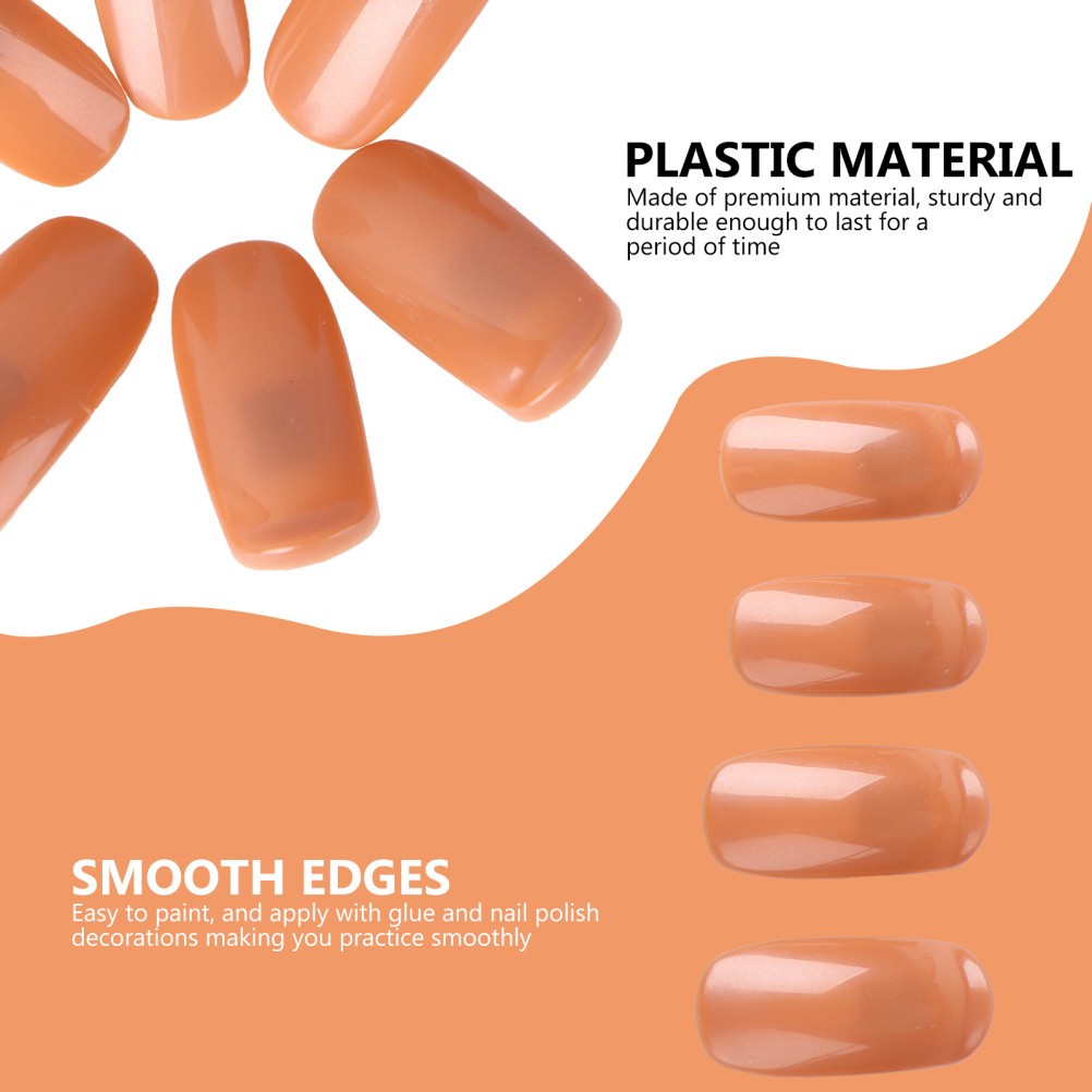 200 Pcs False Nail Tips Training Artificial Nails for Hands Fake