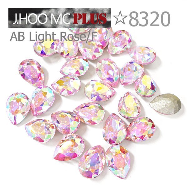 J.HOO Crystal 8320 Pear Flat Back Fancy Rhinestones 14×10mm Nail Art (6pcs)