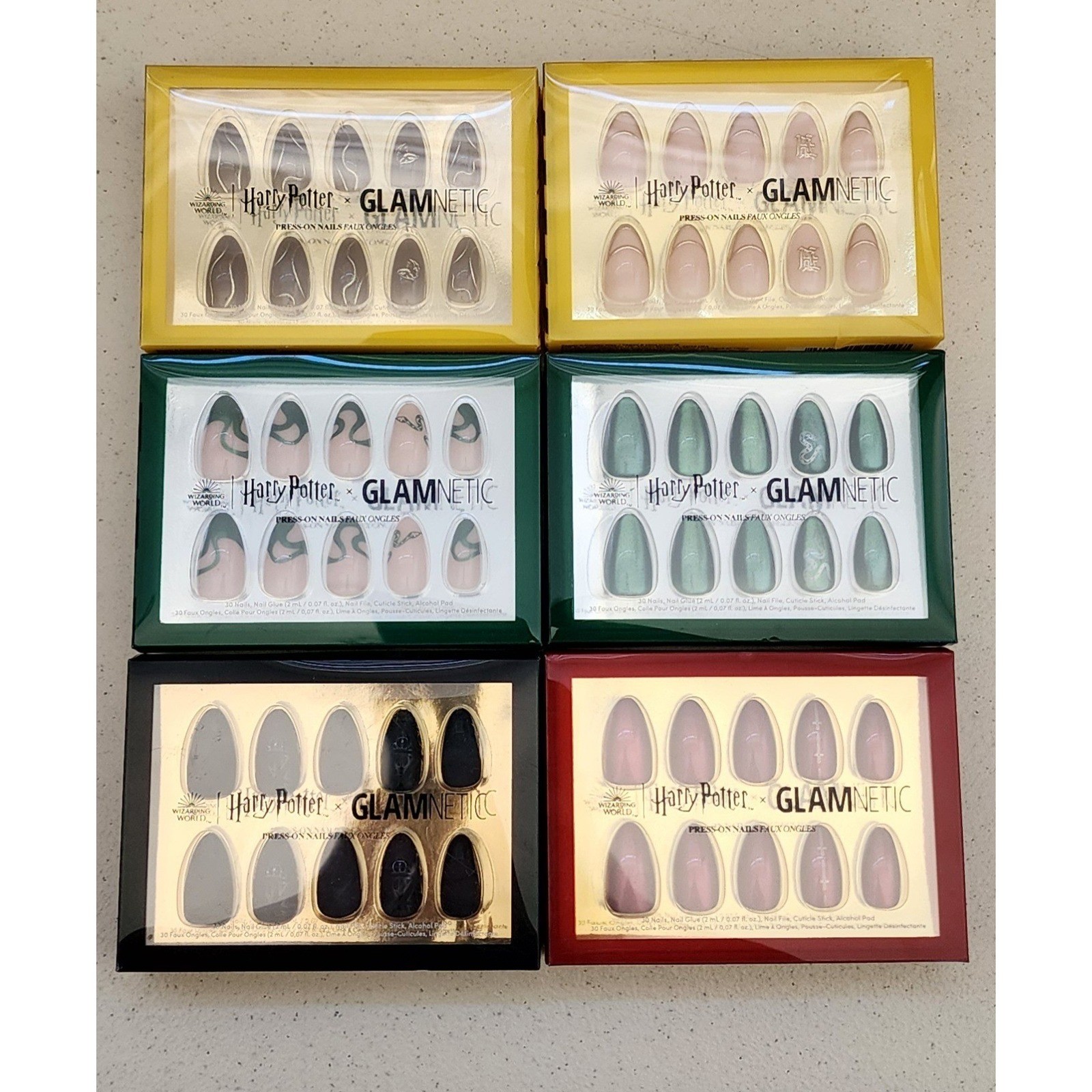 Harry Potter x Glamnetic Press On Nails Bundle 6 Sets Wizarding World Collection