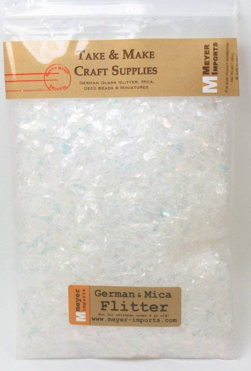 Snow White Flitter Flakes Iridescent Ice Glitter Flakes for Nail Art – Lightweig