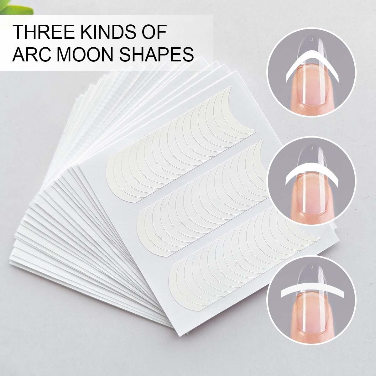 French Manicure Strips,French Tip Nail Stickers for Nails Art Style-14
