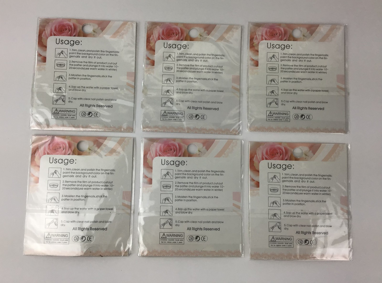 Lot of Nail Art – Forms, Tip Clips, Decals, Jewel Accents, & 24 Revlon Files