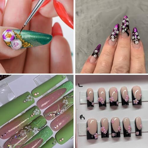 800 Pcs Nail Charms Art Charms Butterfly Nail 3D Nails Decoration Crafts DIY