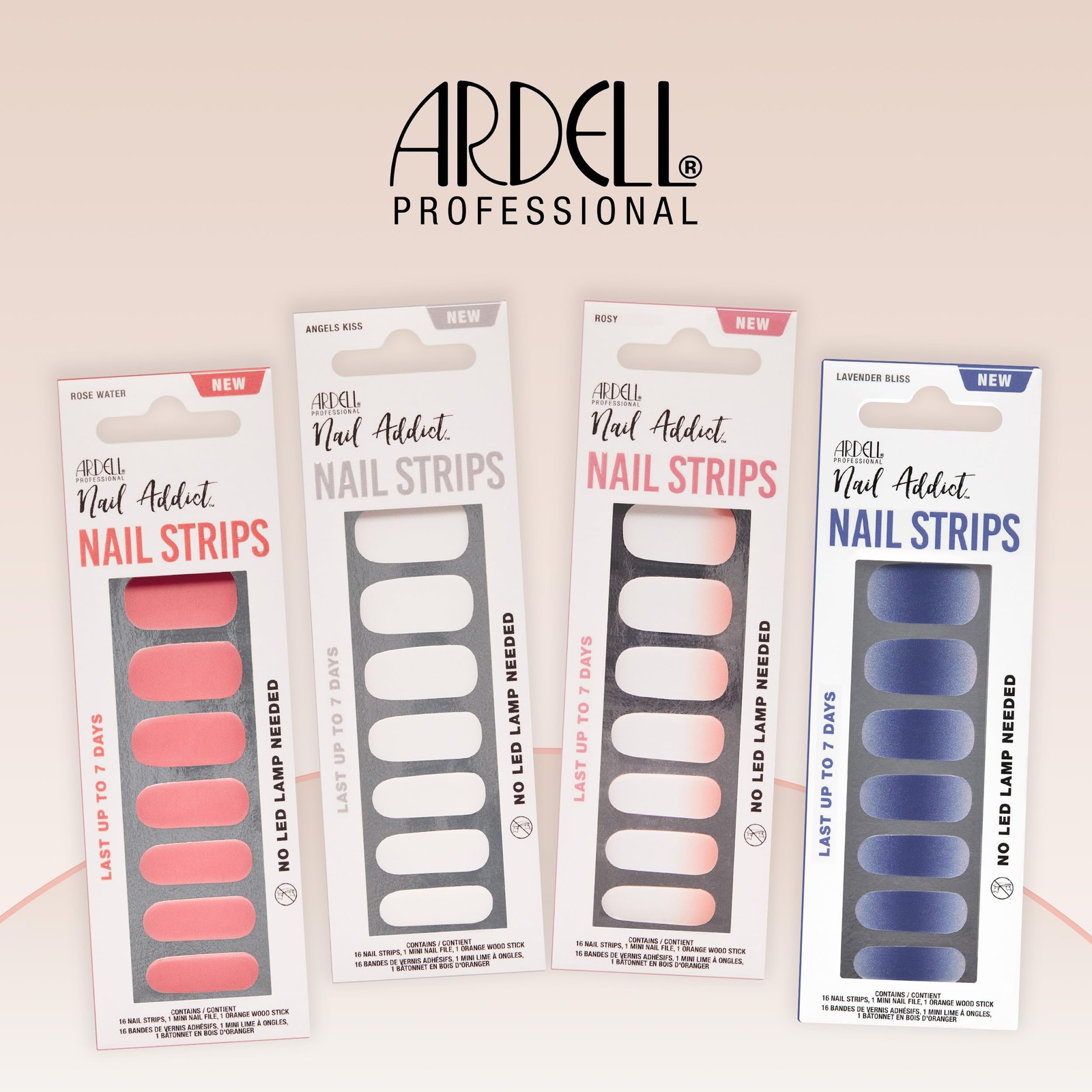 Set of 2 Ardell Nail Addict Nail Strips, Lavender Bliss