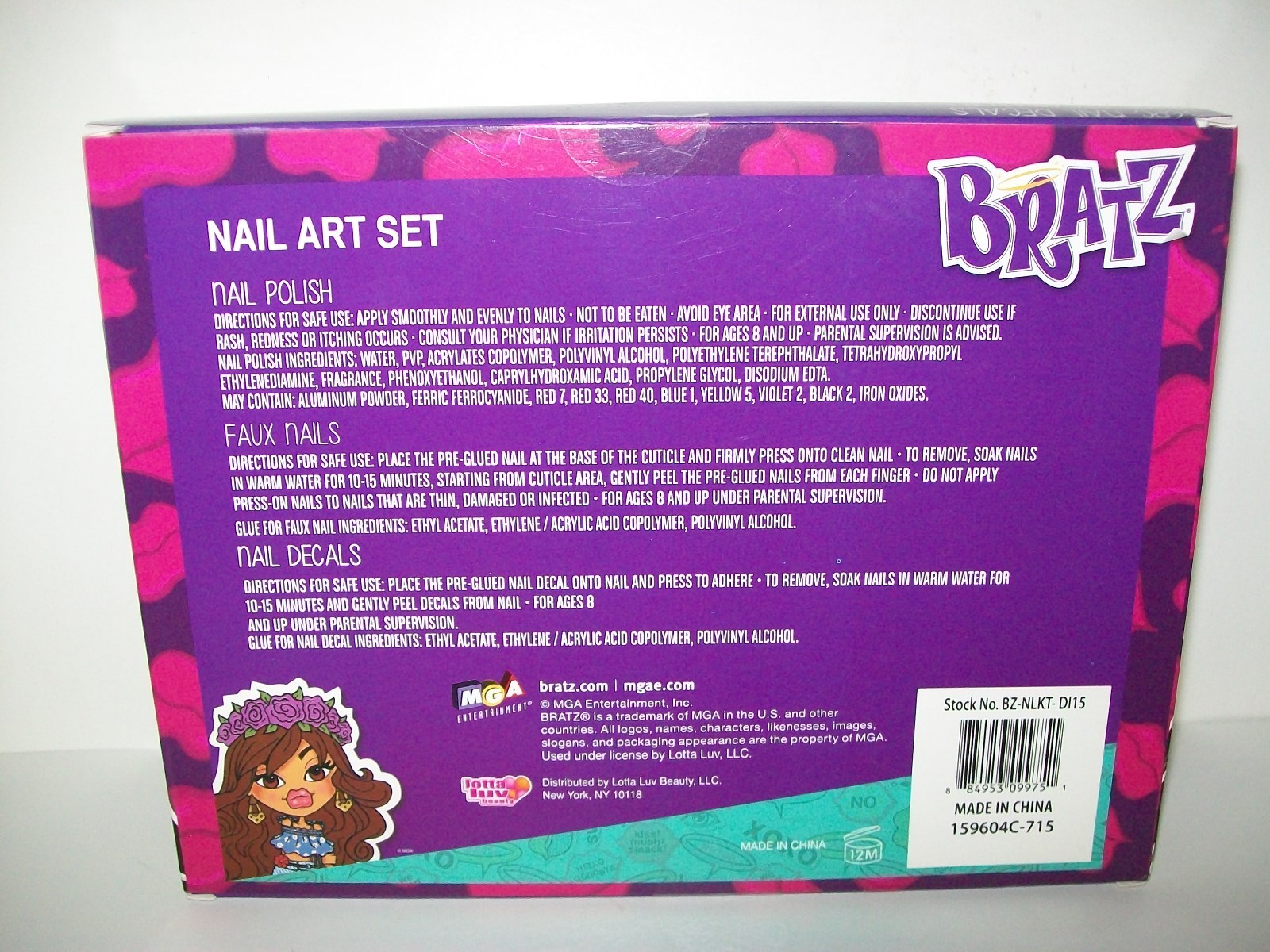 Bratz 50 Piece Nail Art Set New