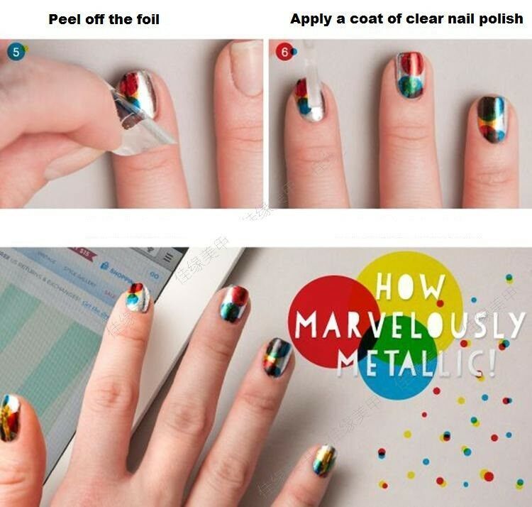 10-115 pcs DIY Transfer Paper Foil Nail Art Sticker Decal Decoration, Nail Art